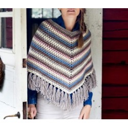 Compleet Haakpakket - Poncho - Novita 7 Brothers - Crocheted Poncho