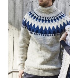 Compleet Breipakket - Trui - Novita 7 Brothers - Mens Yoke Sweater