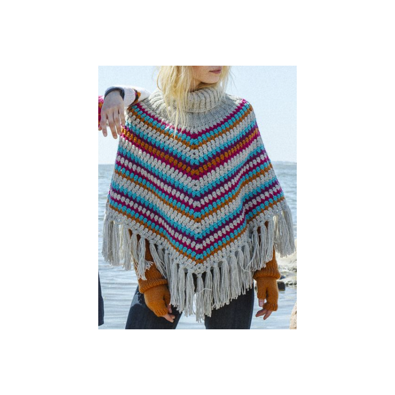 Poncho - Novita 7 Brothers - Crochet Poncho