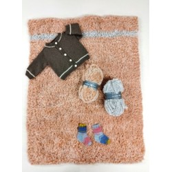Compleet breipakket - Rebel Babydeken - Dol-op-Wol Design - Durable Furry