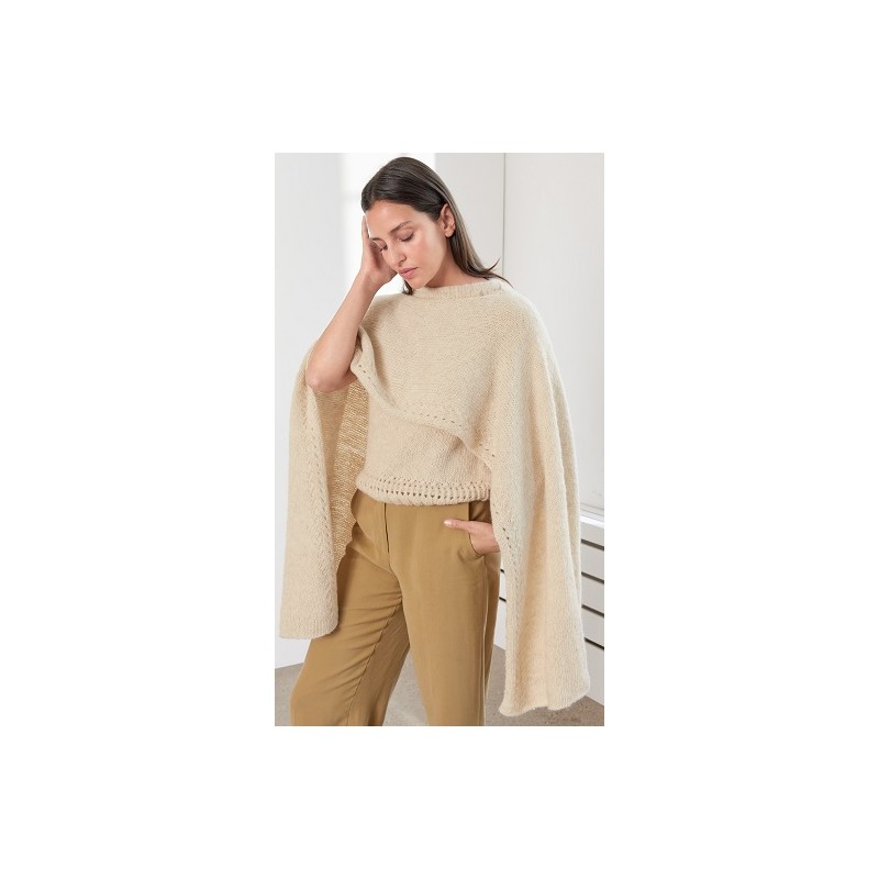 Stola - Natural Alpaca Pelo - Journal 66 (model 51)