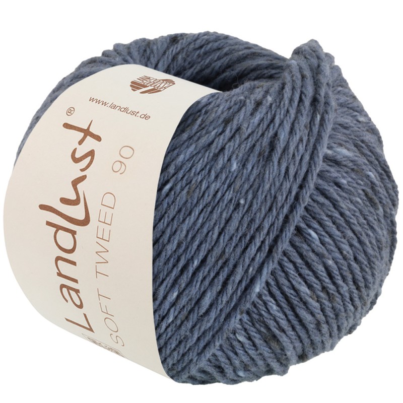 Lana Grossa Country Tweed/Landlust Soft Tweed 90 021 Jeans Meliert