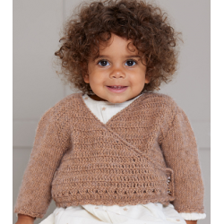 Compleet Haak- en Breipakket - Wikkelvestje - Ecopuno - Infanti 20 (model 17)