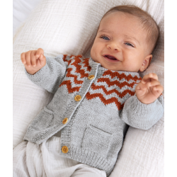 Compleet Breipakket - Vest - Cool Wool Baby - Infanti 20 (model 40)