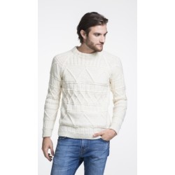 Compleet Breipakket - Trui - Novita 7 Brothers - Mens Pattern Stitch Pullover