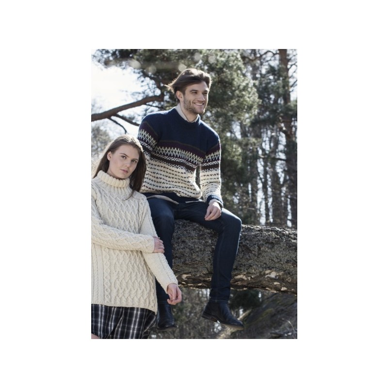 Trui - Novita 7 Brothers - Mens Fair Isle Pullover
