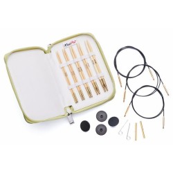 KnitPro Bamboo Starter Rondbreinaaldenset 3-5mm