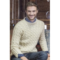 Compleet Breipakket - Trui - 7 Brothers - Mens Cable Pullover