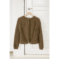 Compleet breipakket - Vest - Novita 7 Brothers - Womans Cable Cardigan