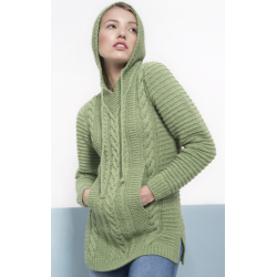 Compleet breipakket - Hoodie - Novita 7 Brothers - Women's Cable Hoodie