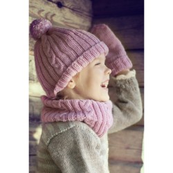 Compleet breipakket - Kinder Muts - Novita 7 Brothers - Child's Cable Beanie