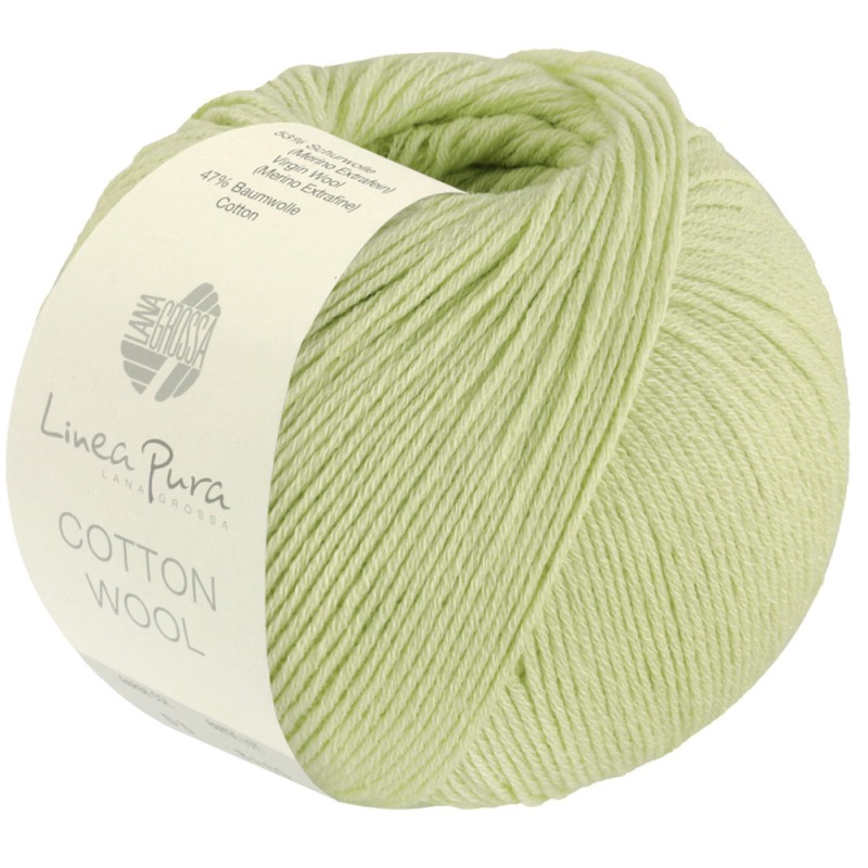 Lana Grossa Cotton Wool 025 Limettengrün