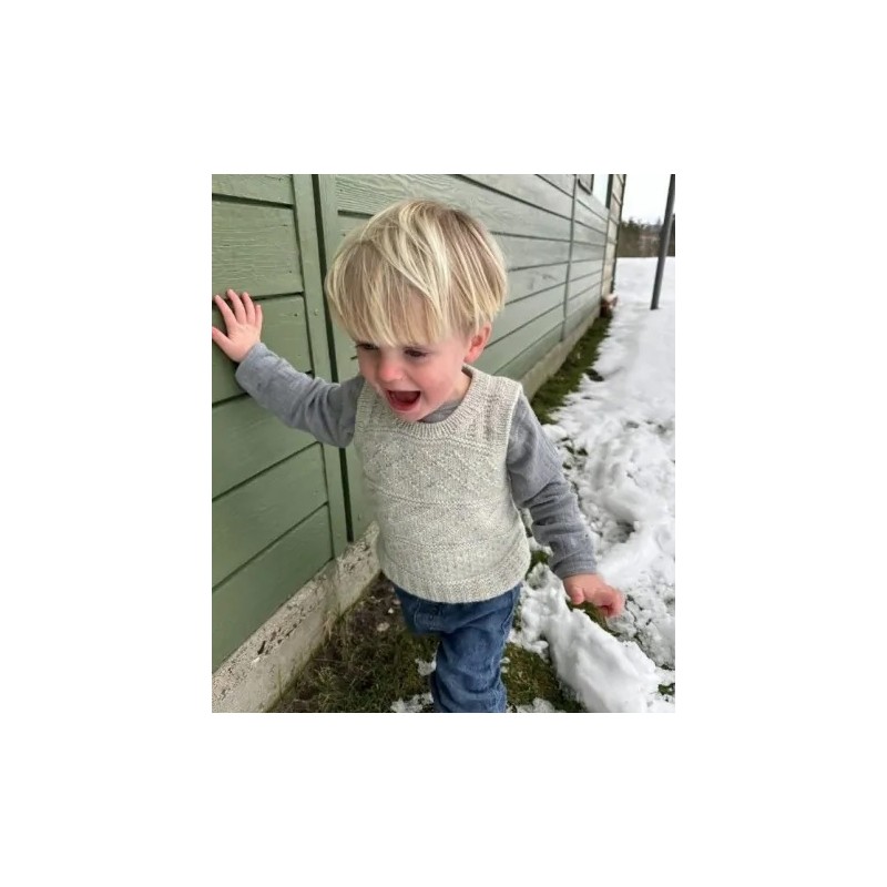 Slipover - Cool Wool Big - PetiteKnit - Storm Slipover