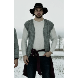 Compleet breipakket - Vest - Novita 7 Brother - Mens Cabled Vest