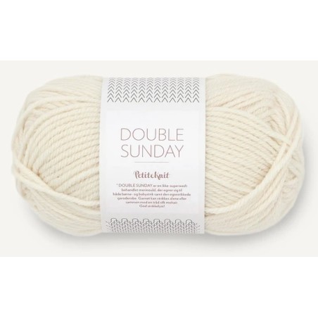 Sandnes Double Sunday by PetiteKnit 1012 Whipped Cream