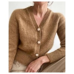 Compleet breipakket - Vest - Sunday & Silkhair- PetiteKnit - April Cardigan