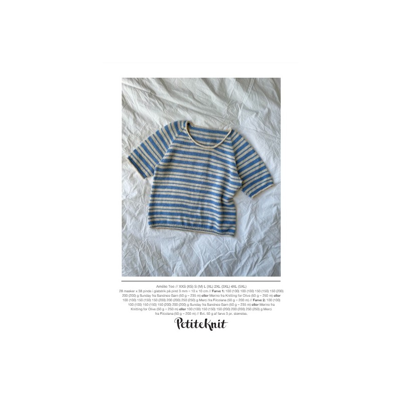 Patroon PetiteKnit Amélie Tee (maat 32 t/m 60)