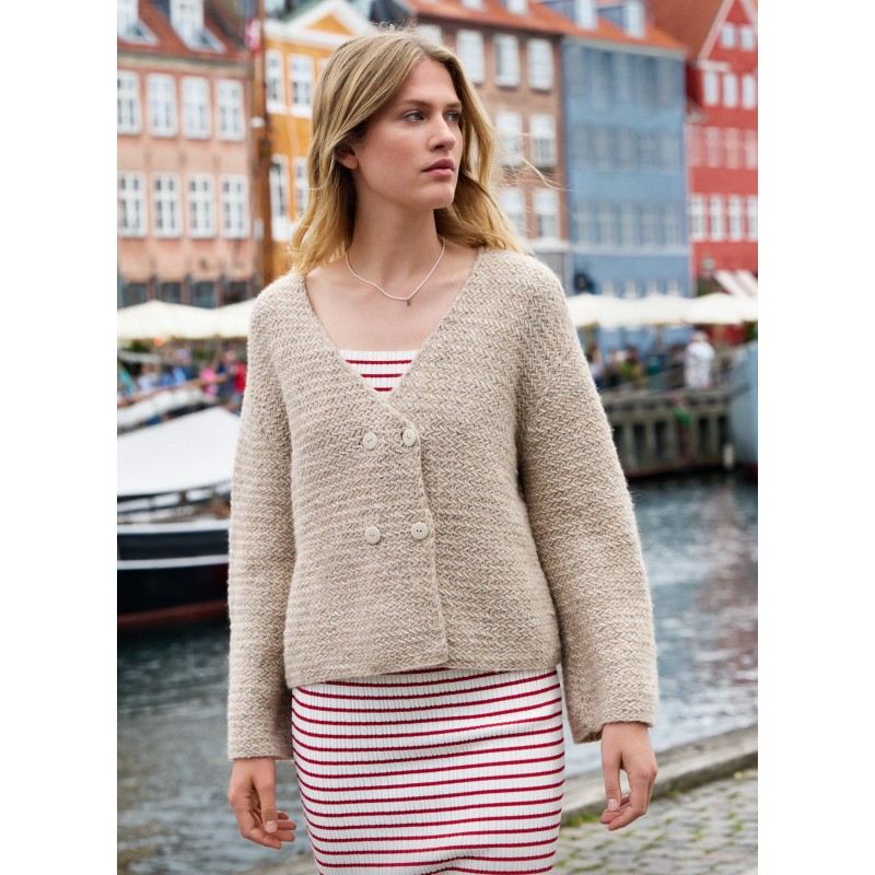 Vest - Natural Alpaca Pelo - Nordic Knits 3 (model 18)