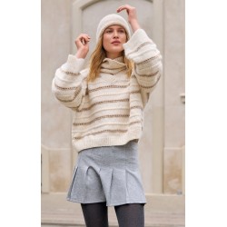 Compleet breipakket -Trui - Natural Alpaca Pelo - Nordic Knits 3 (model 25)