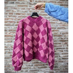 KAL Square Up Sweater 2 kleurig - Lett Lopi - Dol-op-Wol Design
