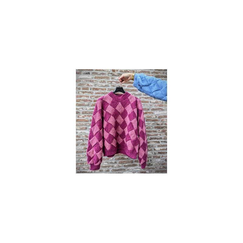 KAL Square Up Sweater 2 kleurig - Lett Lopi - Dol-op-Wol Design