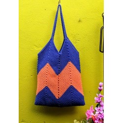 Compleet haakpakket - Zigzag Totebag - Softfun - Dol-op-Wol Design
