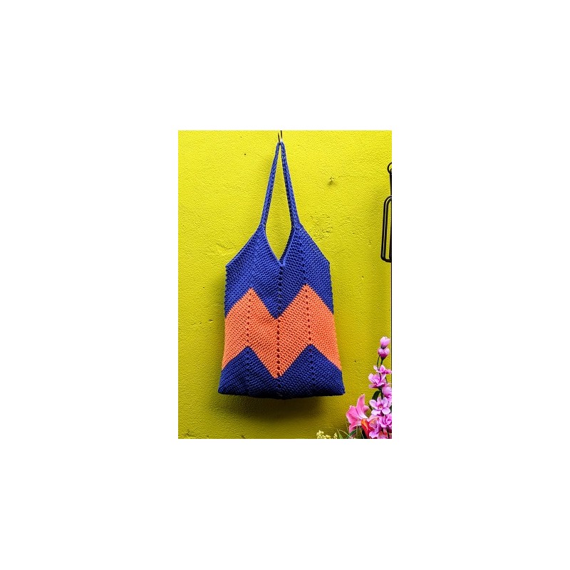 Zigzag Totebag - Softfun - Dol-op-Wol Design