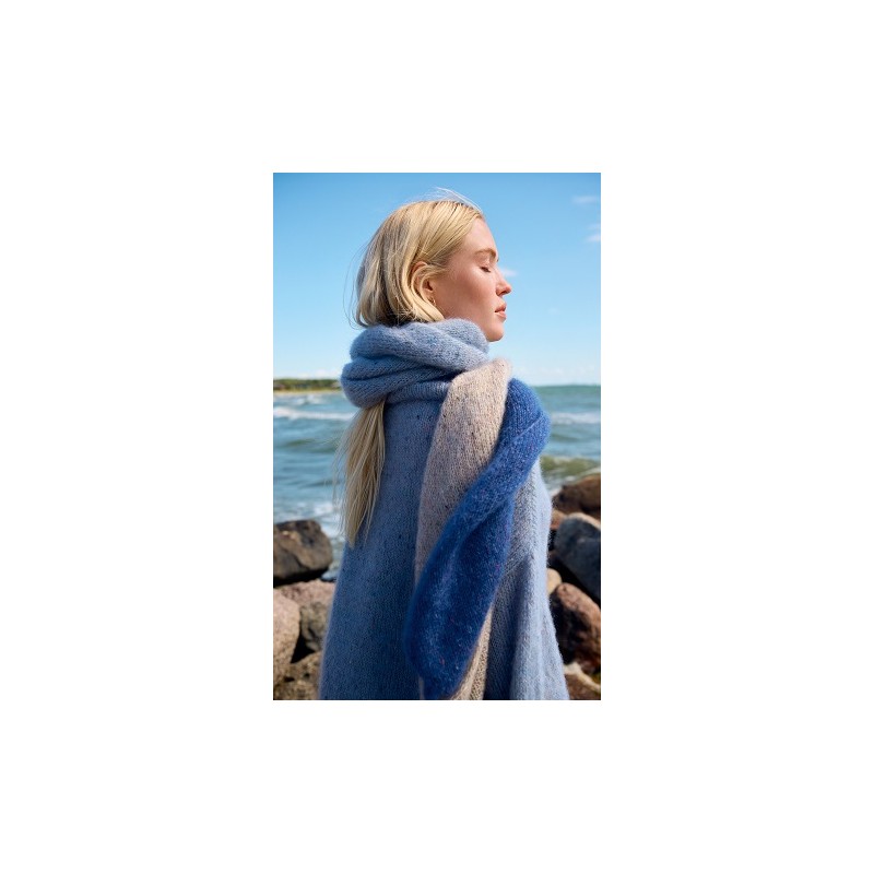 Sjaal - Natural Superkid Tweed - Nordic Knits 3 (model 09)