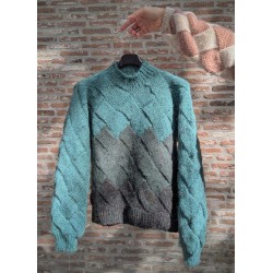 KAL Square Up Sweater 3 kleurig - Lett Lopi - Dol-op-Wol Design