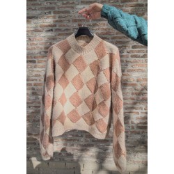 KAL Square Up Sweater 2 kleurig - Brigitte No. 2 - Dol-op-Wol Design