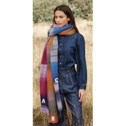 Compleet breipakket - Sjaal - Gomitolo Gala - Gomitolo 14 (model 15 B)