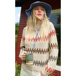 Compleet Breipakket - Trui - Natural Lama Fine - Natural Lama Flyer (model 1)