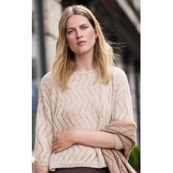 Compleet Breipakket - Trui - Natural Lama Fine - Natural Lama Flyer (model 3)