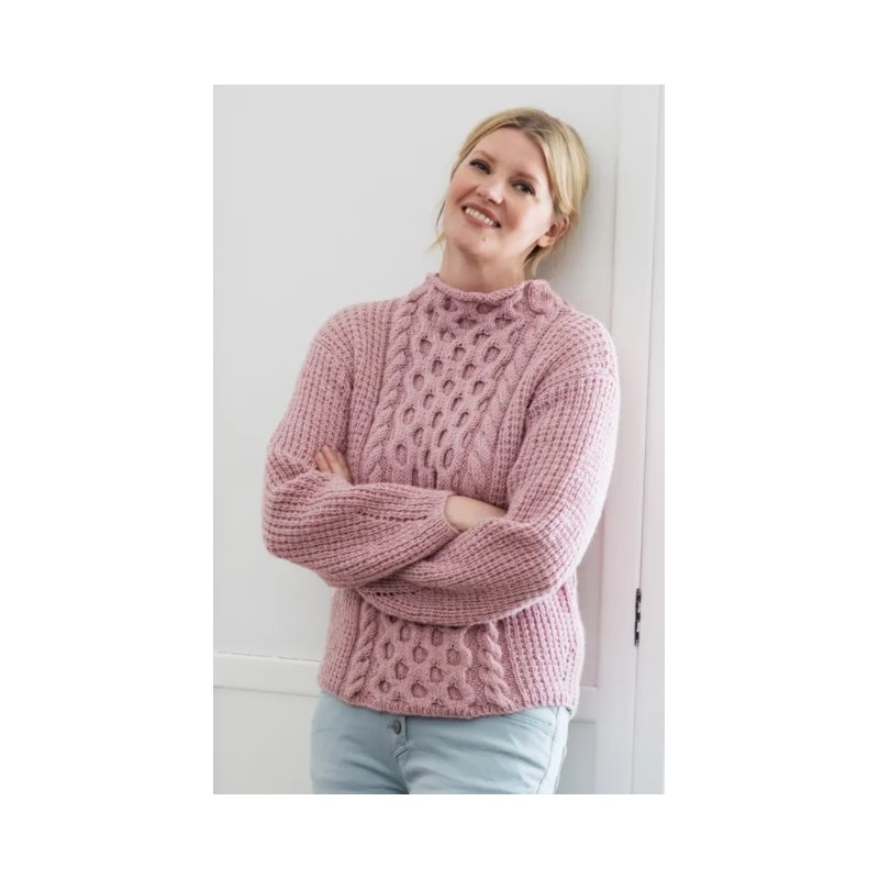 Trui - Novita 7 Brothers - Women's Cabled Sweater