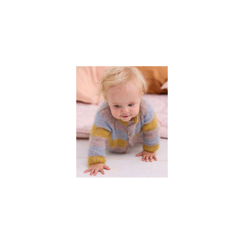 Vestje - Natural Superkid Tweed - Infanti 21 (model 39)