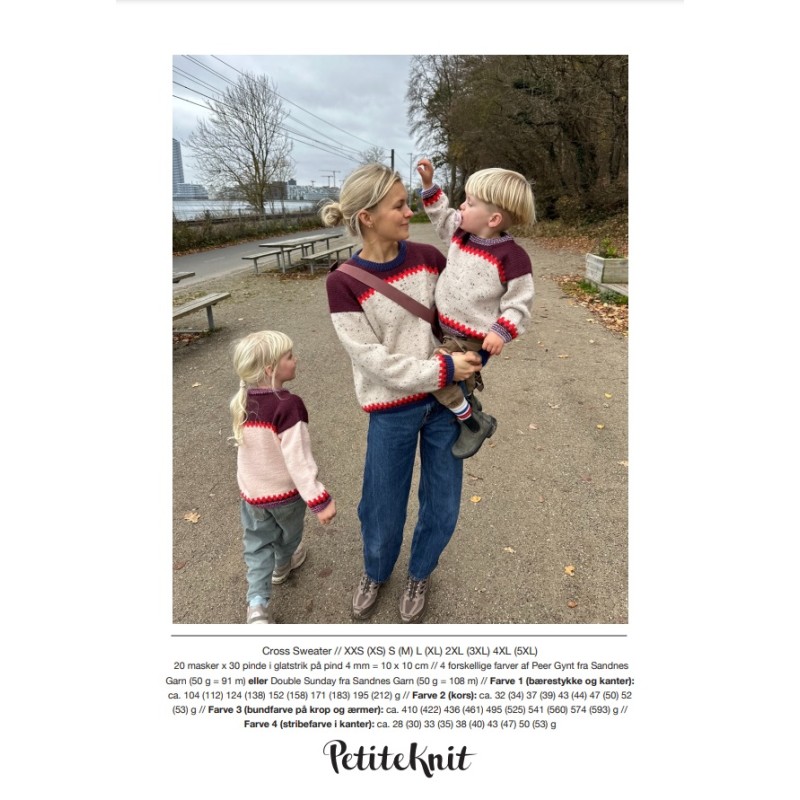 Patroon PetiteKnit Cross Sweater