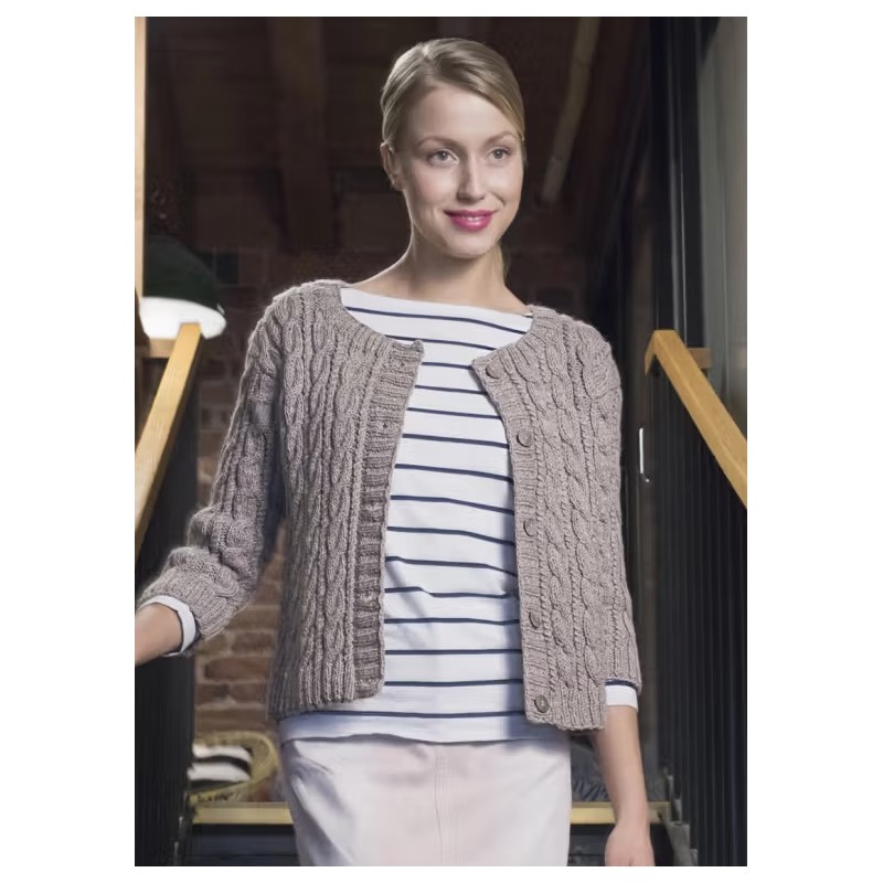 Vest - Novita 7 Brothers- Womans Cable Cardigan Novita 7 Veljestä (7 Brothers)