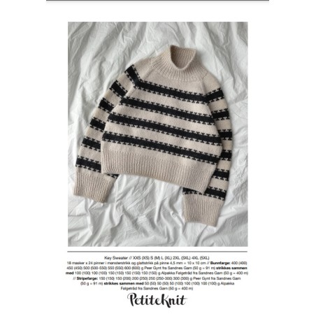 Patroon PetiteKnit Key Sweater (Maat 32 t/m 60)