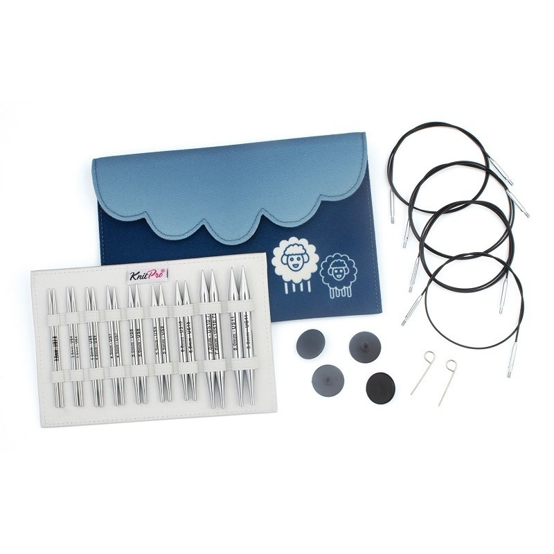 KnitPro Nova Deluxe 10 cm Korte Rondbreinaalden Set