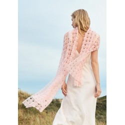 Compleet haakpakket - Sjaal - Silkhair - Natural Knits 1 (model 15)