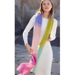 Compleet breipakket - Sjaal - Natural Superkid Tweed - Journal 69 (model 3)