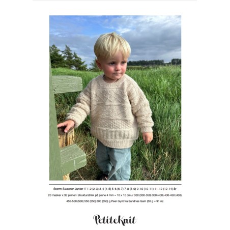 Patroon PetiteKnit Storm Sweater Junior (1 t/m 14 jaar)