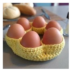 Compleet haakpakket - Eierhouder - Durable Double Four - Dol-op-Wol Design