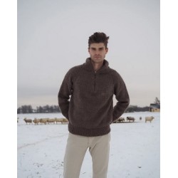 Compleet Breipakket - Trui - 7 Brothers - Zipper Sweater Light Man - PetiteKnit