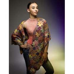 Compleet breipakket - Sjaal - Zauberball Crazy - Knit the Cat 16 (model 19)