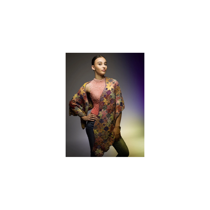 Sjaal - Zauberball Crazy - Knit the Cat 16 (model 19)