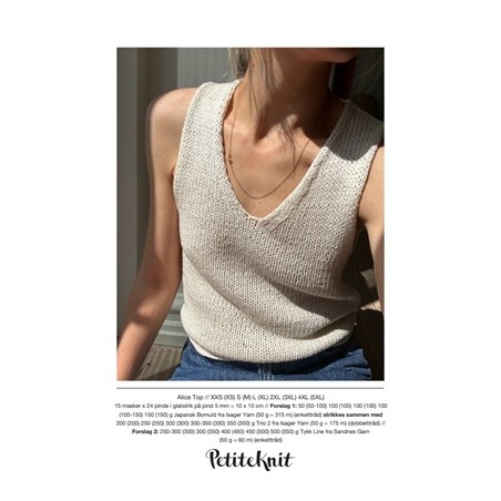 Patroon PetiteKnit Alice Top (Maat 34 t/m 60)