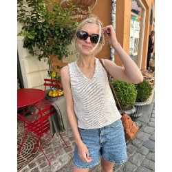 Compleet Breipakket  - Top - Natural Cotton - PetiteKnit - Alice Top