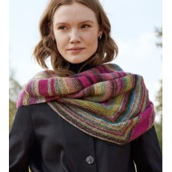 Compleet Breipakket - Asymmetrische Stola - Colorissimo & Ecopuno - Tucher & Co 9 (model 17)
