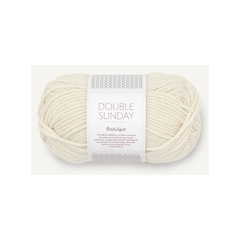Sandnes Double Sunday by PetiteKnit 1012 Whipped Cream